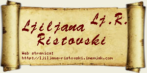 Ljiljana Ristovski vizit kartica